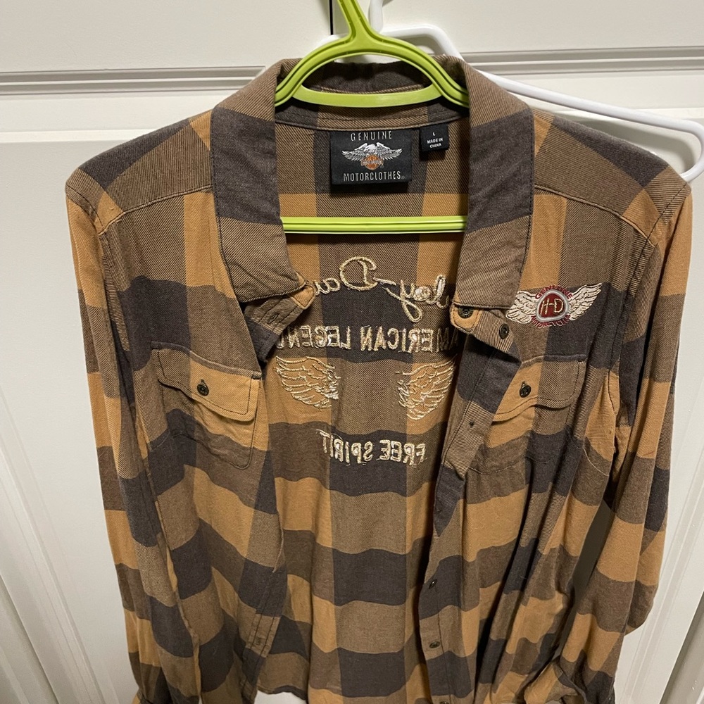 Harley Davidson button up shirt
